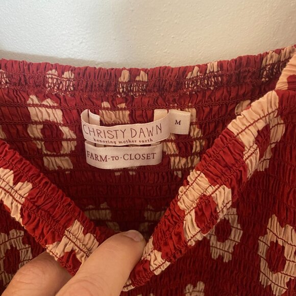 The Katrina Dress in Crimson Daisy Size M - Picture 3 of 5